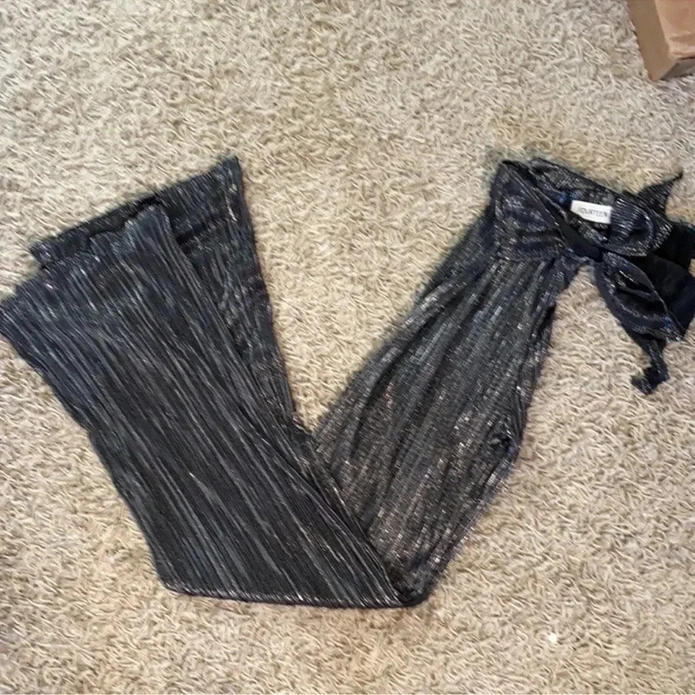 Fourteen & 9th Black Sliver Shimmer Pants-Size Medium‎
